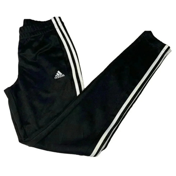 Adidas Pants Signature 3 Stripes with Zipper ankle Size 4-6 - Picture 1 of 9